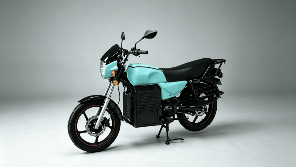 KIYOKI KY3000W-1 blue-green electric motorcycle factory photograph